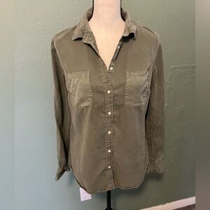 Army Green Button-Up